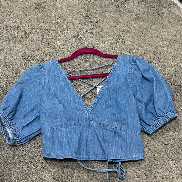 Topshop Tops - NWT Jean Crop top
